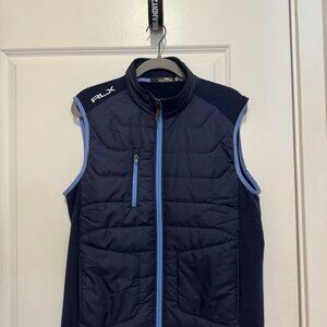 RLX - Ralph Lauren Mens Golf Tech Vest / Medium Navy Blue -